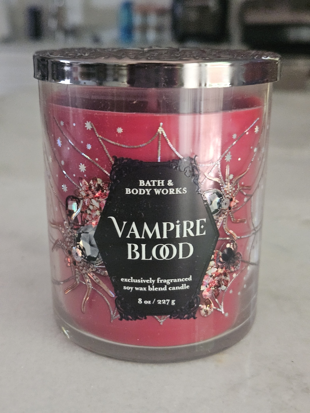 Bath & Body Works Vampire Blood Red Soy Wax Candle
